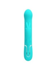 PRETTY LOVE - VIBRATEUR COALE RABBIT PERLES VERT AQUA