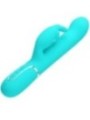 PRETTY LOVE - VIBRATEUR COALE RABBIT PERLES VERT AQUA