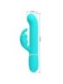PRETTY LOVE - VIBRATEUR COALE RABBIT PERLES VERT AQUA