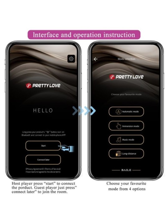 PRETTY LOVE - HECTOR ELECTROSHOCK VIBRATOR APPLICATION GRATUITE VIOLET