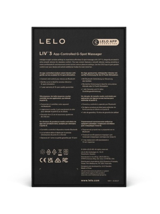 LELO - LIV™ 3 STIMULATEUR DE POINT G BLEU