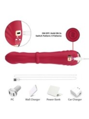 ARMONY - DILDO VIBRATEUR POINT A THERMO-RÉGLABLE ROUGE
