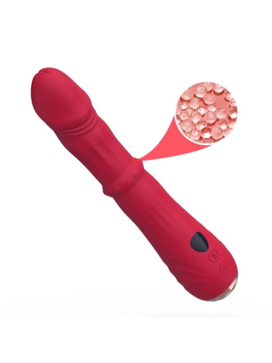 ARMONY - DILDO VIBRATEUR POINT A THERMO-RÉGLABLE ROUGE