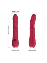 ARMONY - DILDO VIBRATEUR POINT A THERMO-RÉGLABLE ROUGE