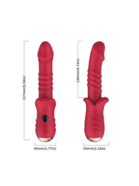 ARMONY - POINT A DILDO VIBRATEUR STIMULANT ROUGE